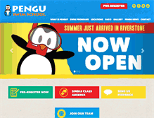 Tablet Screenshot of penguswimschool.com